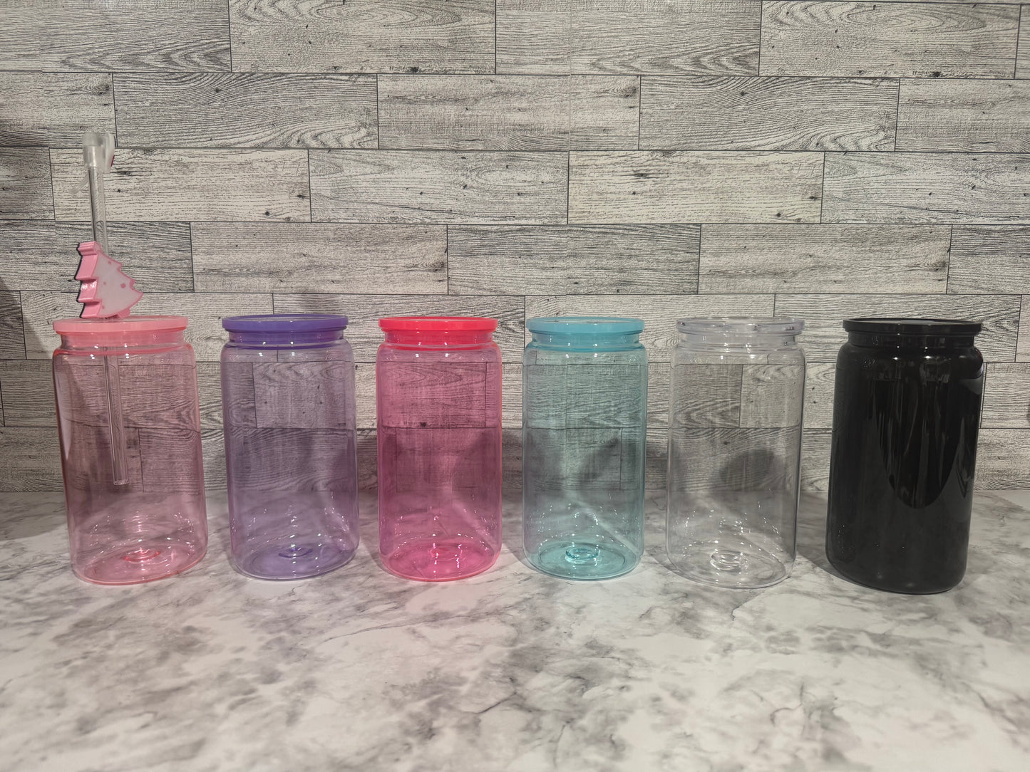 16oz Acrylic Cup Bundle of 6 pieces