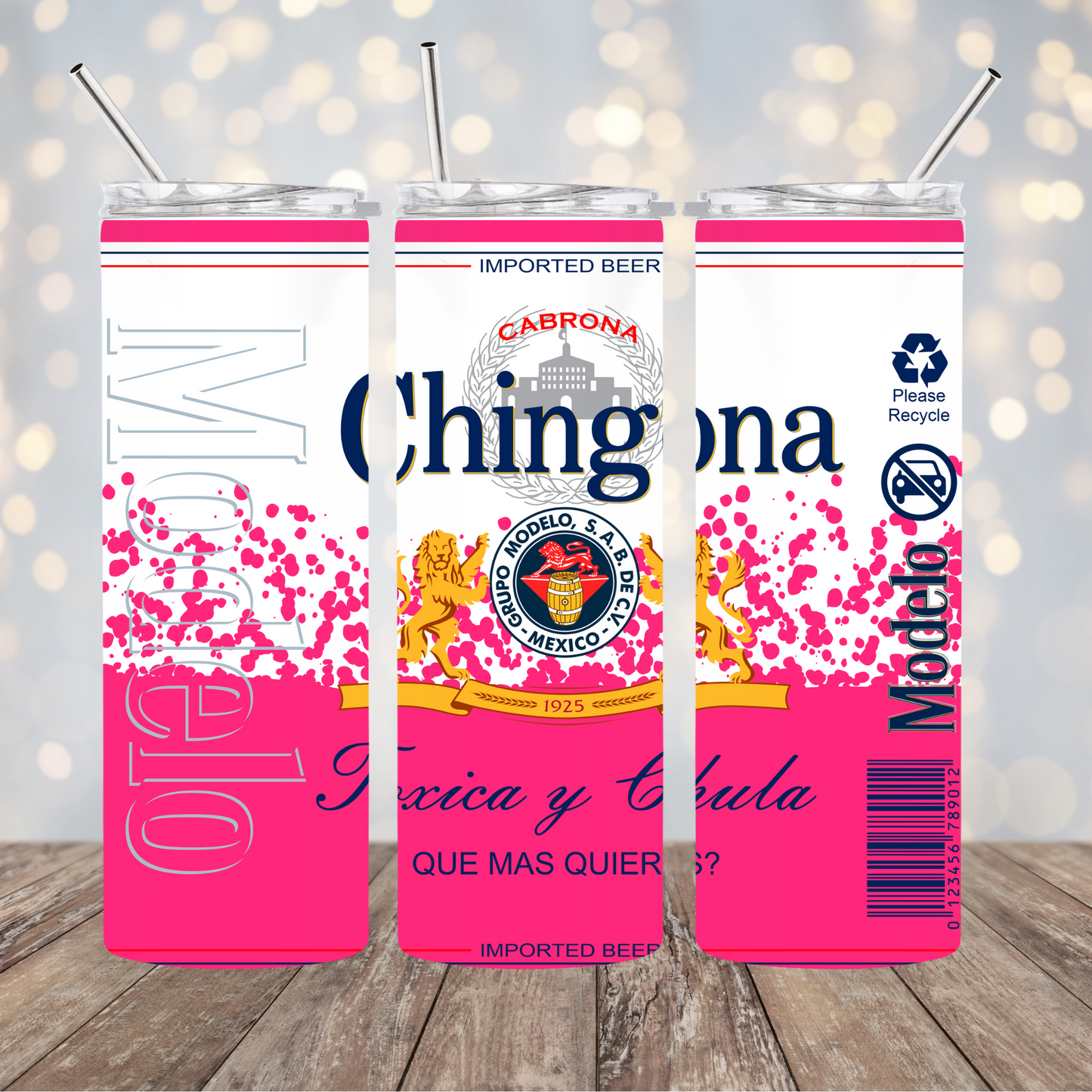 20oz Chingona Skinny Tumbler