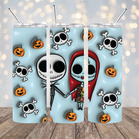 20oz Halloween Sublimated Skinny Tumbler