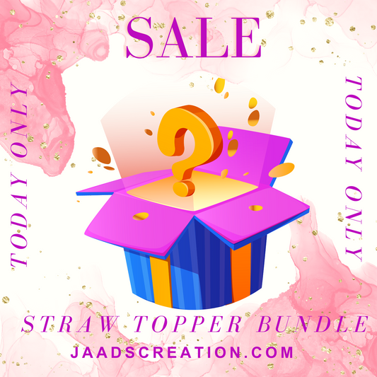 Suprise Straw toppers Bundle