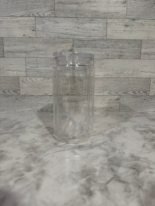 16oz double wall  clear tops Acrylic Cup bundle of 5